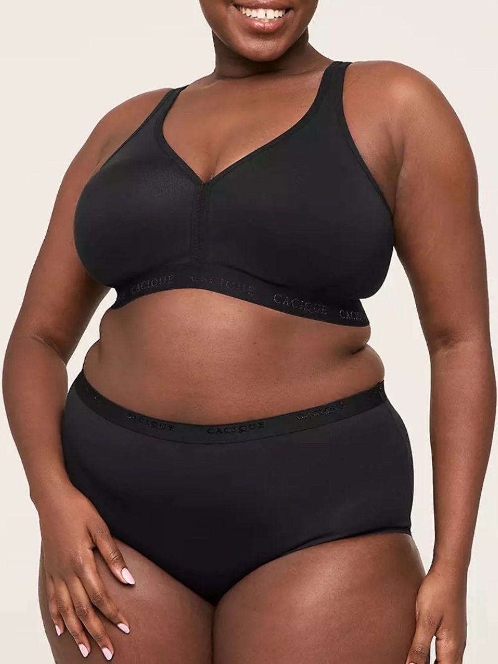 Lane Bryant Cacique cotton unlined wireless bra size 40D